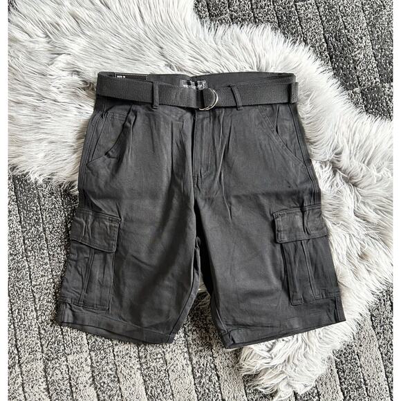 Wicked Stitch Other - Wicked Stitch Cargo Black Belted Men's Shorts Size 36 (MSRP $36.50)